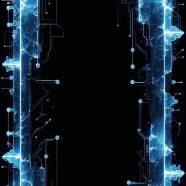 digital art, neon, futuristic, technology, circuit, blue glow, electronic, schematic, network, connectivity, digital age, cyberpunk, data, abstract, luminous, intricate, modern, tech design, motherboard, digital energy, futuristic tech.