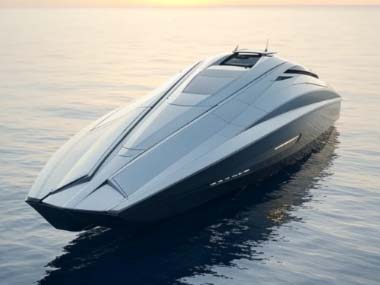 luxury yacht, modern boat, sleek design, futuristic boat, high tech vessel, ocean cruiser, maritime technology, advanced marine engineering, watercraft, naval architecture, sea voyage, yacht aesthetics, vessel innovation, marine luxury, ocean travel, wate